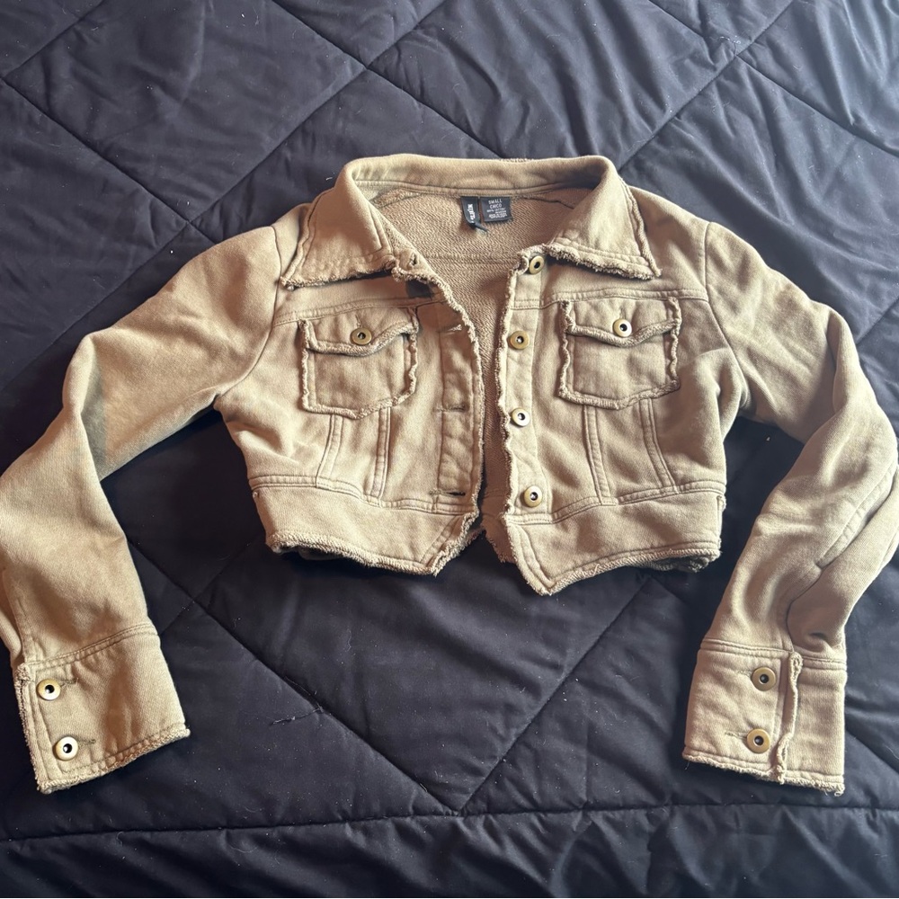 Mixit Olive Green Textured Outerwear by